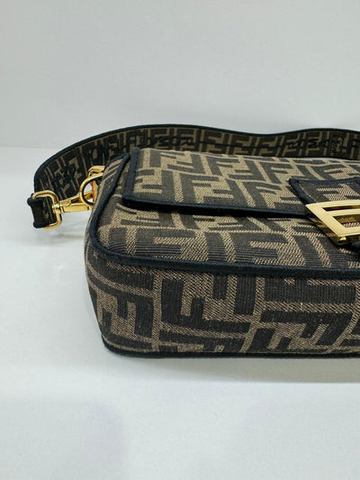 Fendi Baguette FF Logo Brown