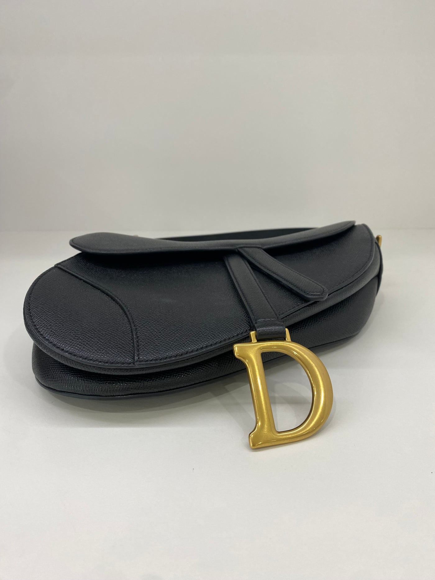 Dior Saddle Black GHW (with strap)