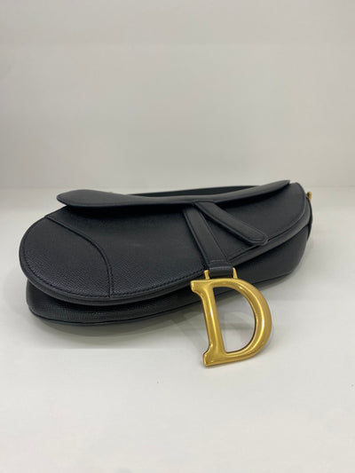 Dior Saddle Black GHW (with strap)