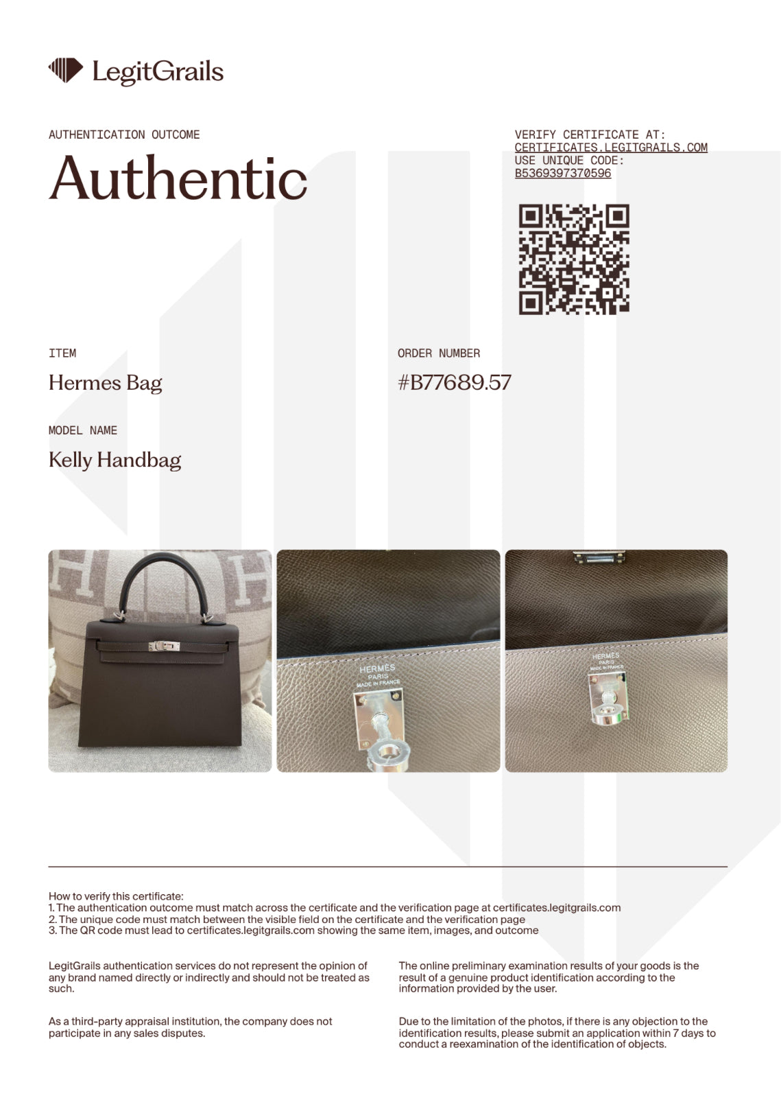 Hermes Kelly 25 Sellier Epsom Ecorce PHW