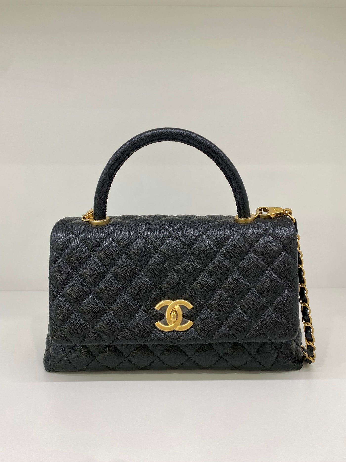 Chanel Coco Handle Black Caviar GHW