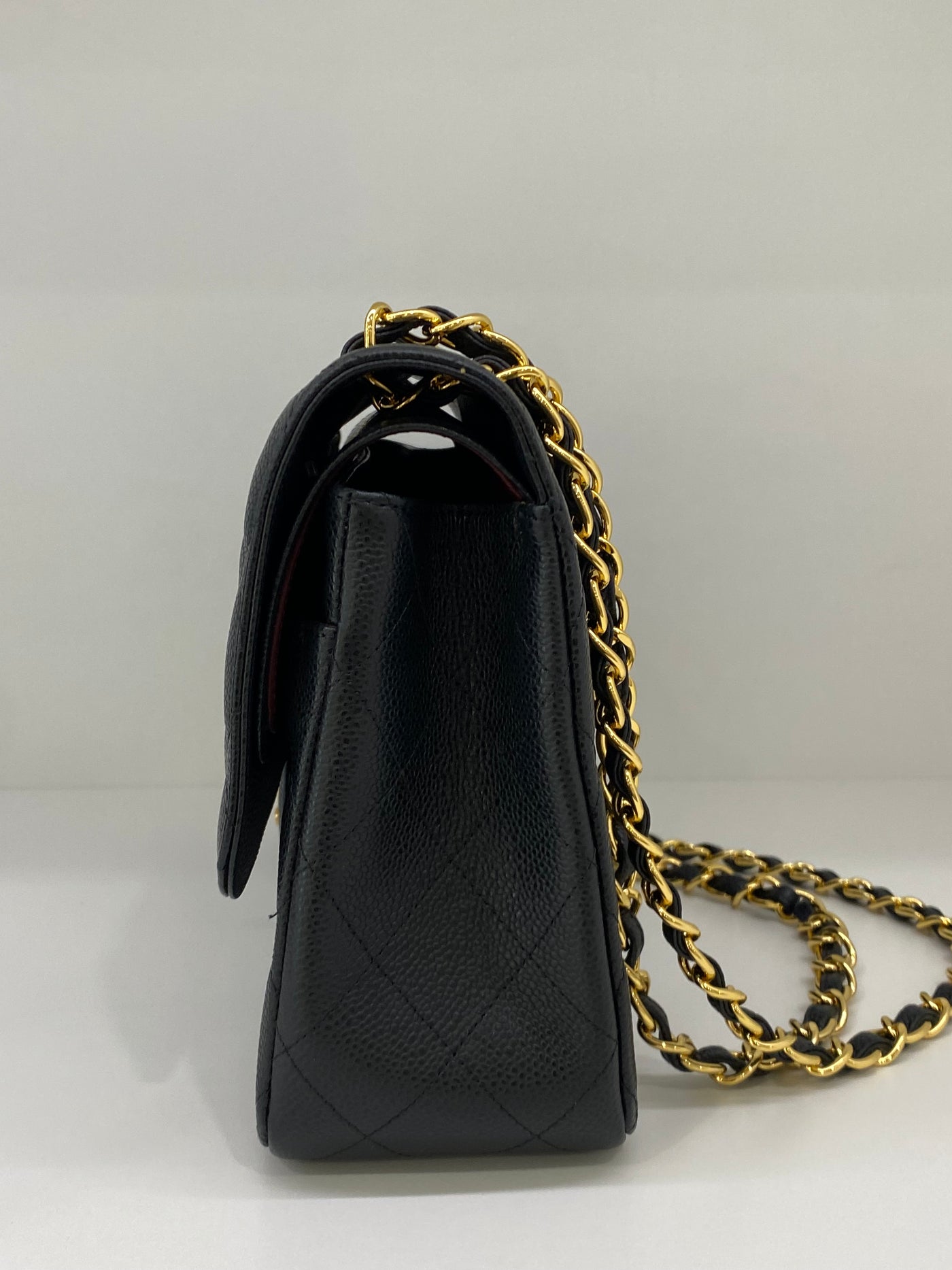 Chanel Classic Flap Large Jumbo Black Caviar GHW