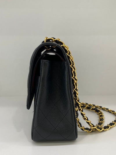 Chanel Classic Flap Large Jumbo Black Caviar GHW