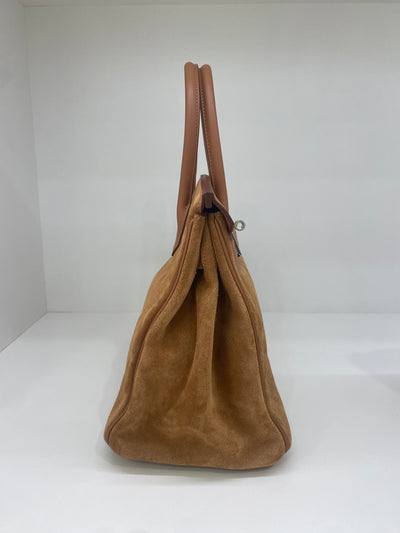 Hermès Birkin 30 Grizzly/ Gold Swift PHW