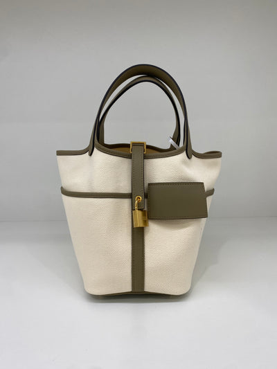Hermes Picotin 18 Cargo Ecru/ Beige Marfa GHW