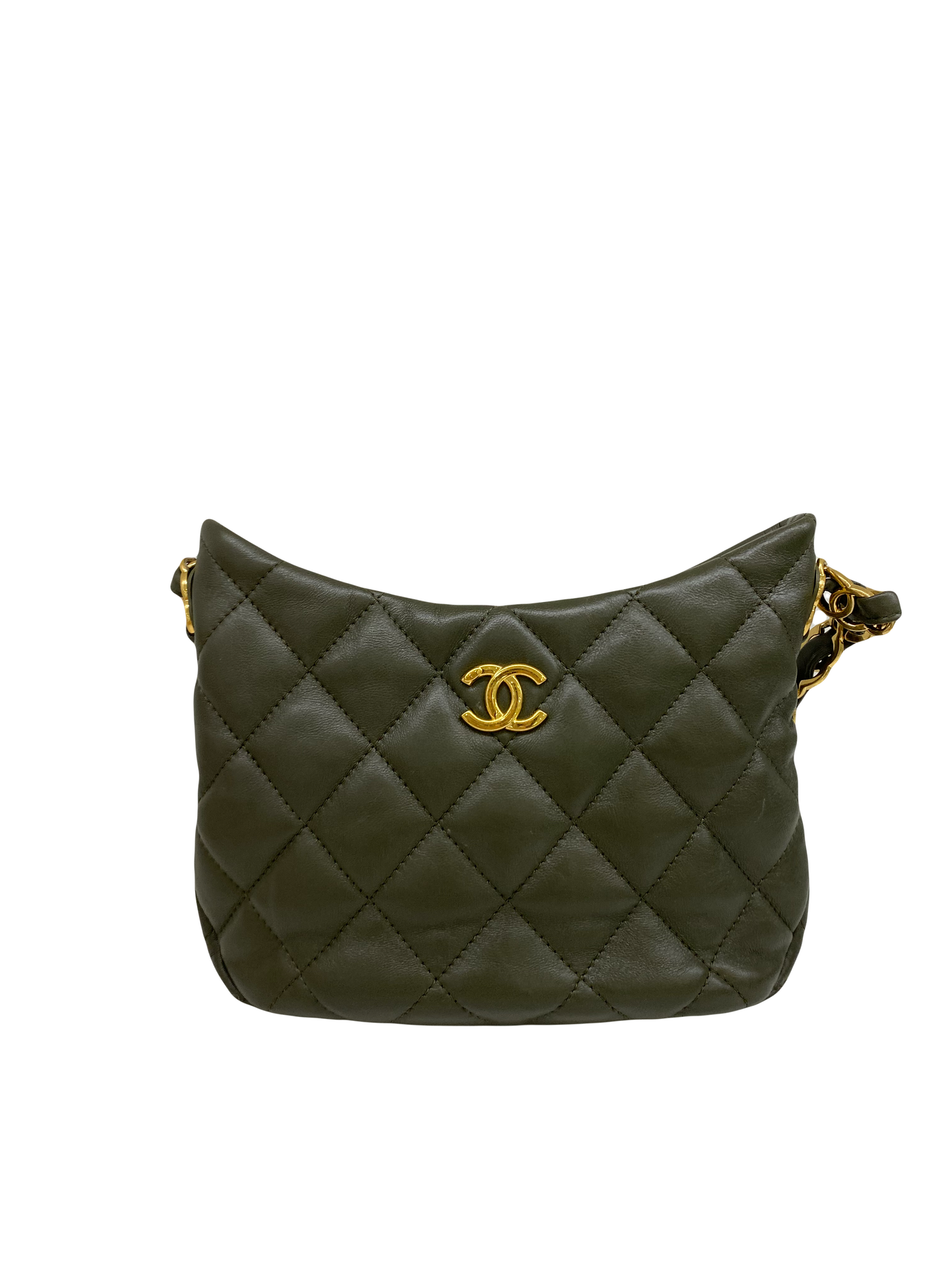 Chanel Hobo Olive Bag GHW