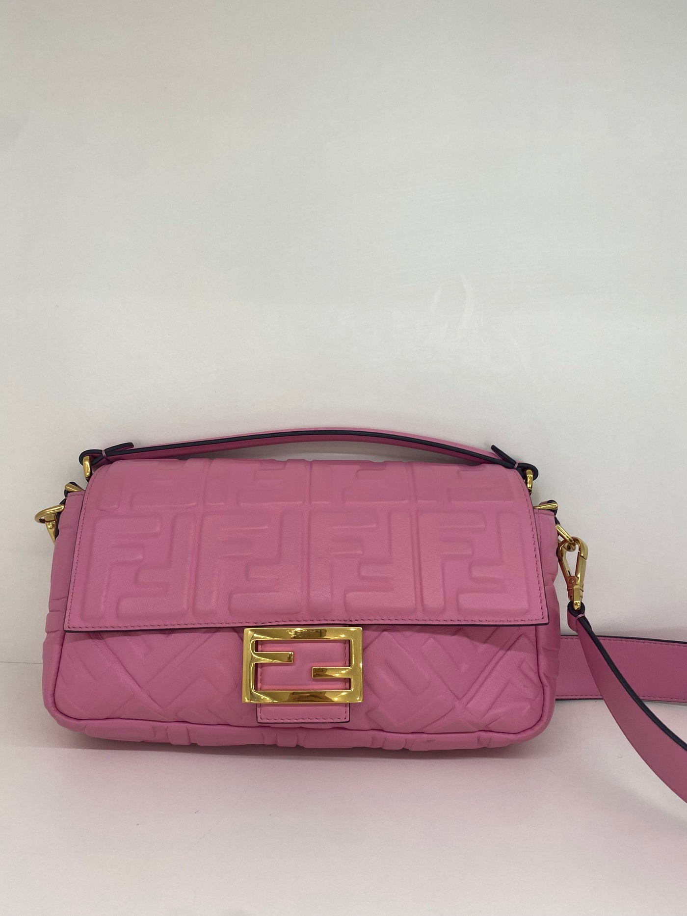 Fendi Baguette Pink GHW