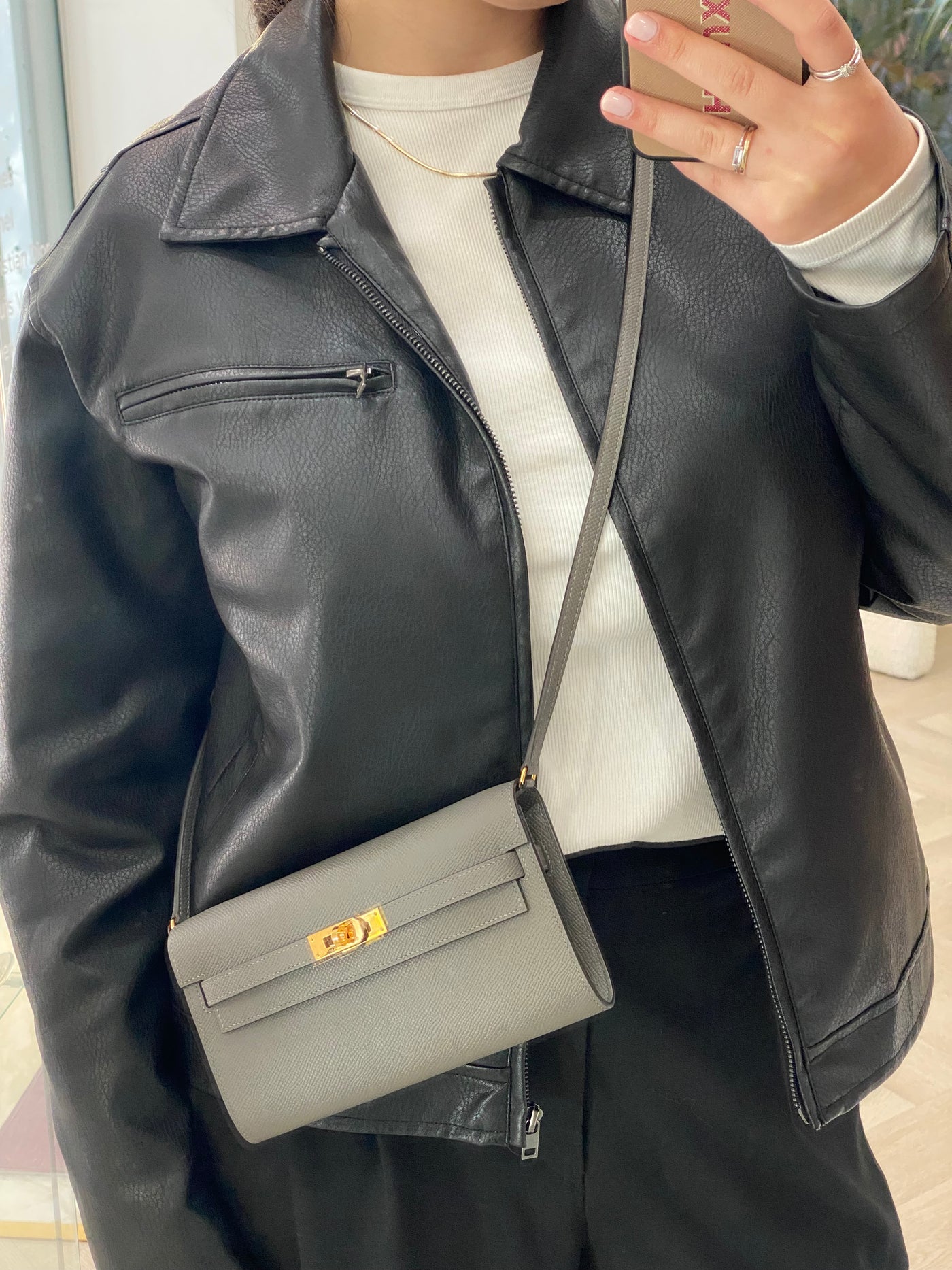 Hermès Kelly To Go Epsom Gris Meyer GHW