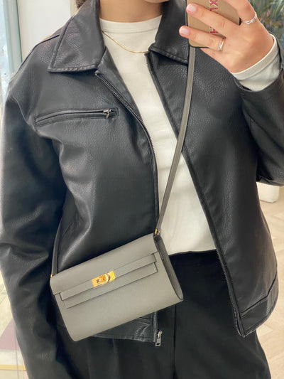 Hermès Kelly To Go Epsom Gris Meyer GHW