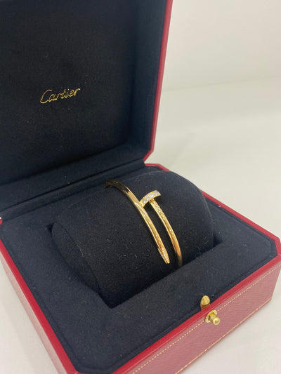 Cartier Juste Un Clou Yellow Gold with Diamonds Size 18