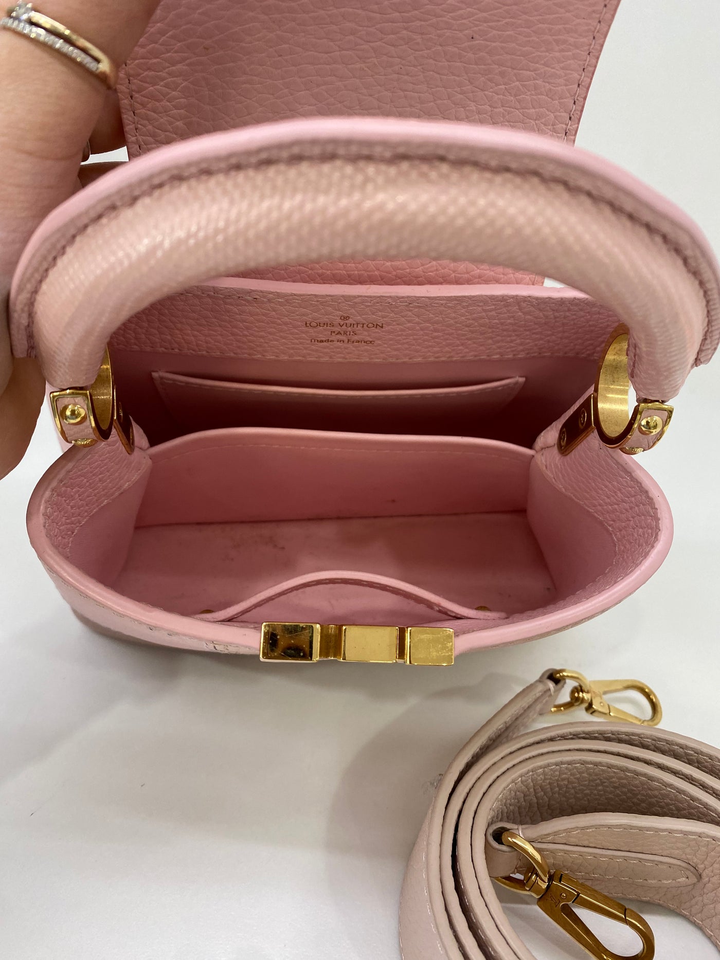 Louis Vuitton Mini Capucine BB Pink Patches