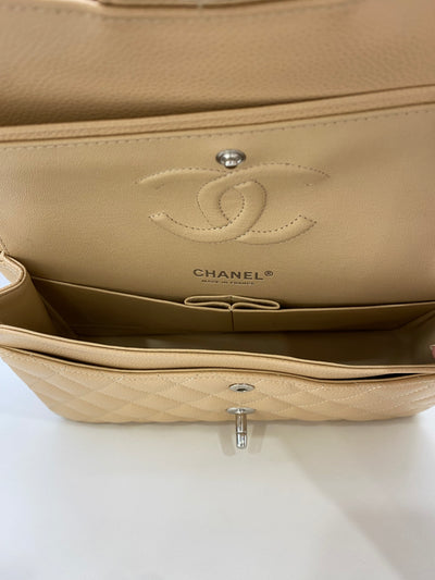 Chanel Classic Flap Medium Beige SHW