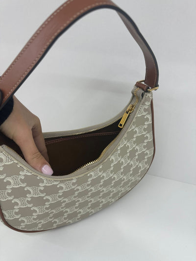 Celine Ava Bag Triomphe White