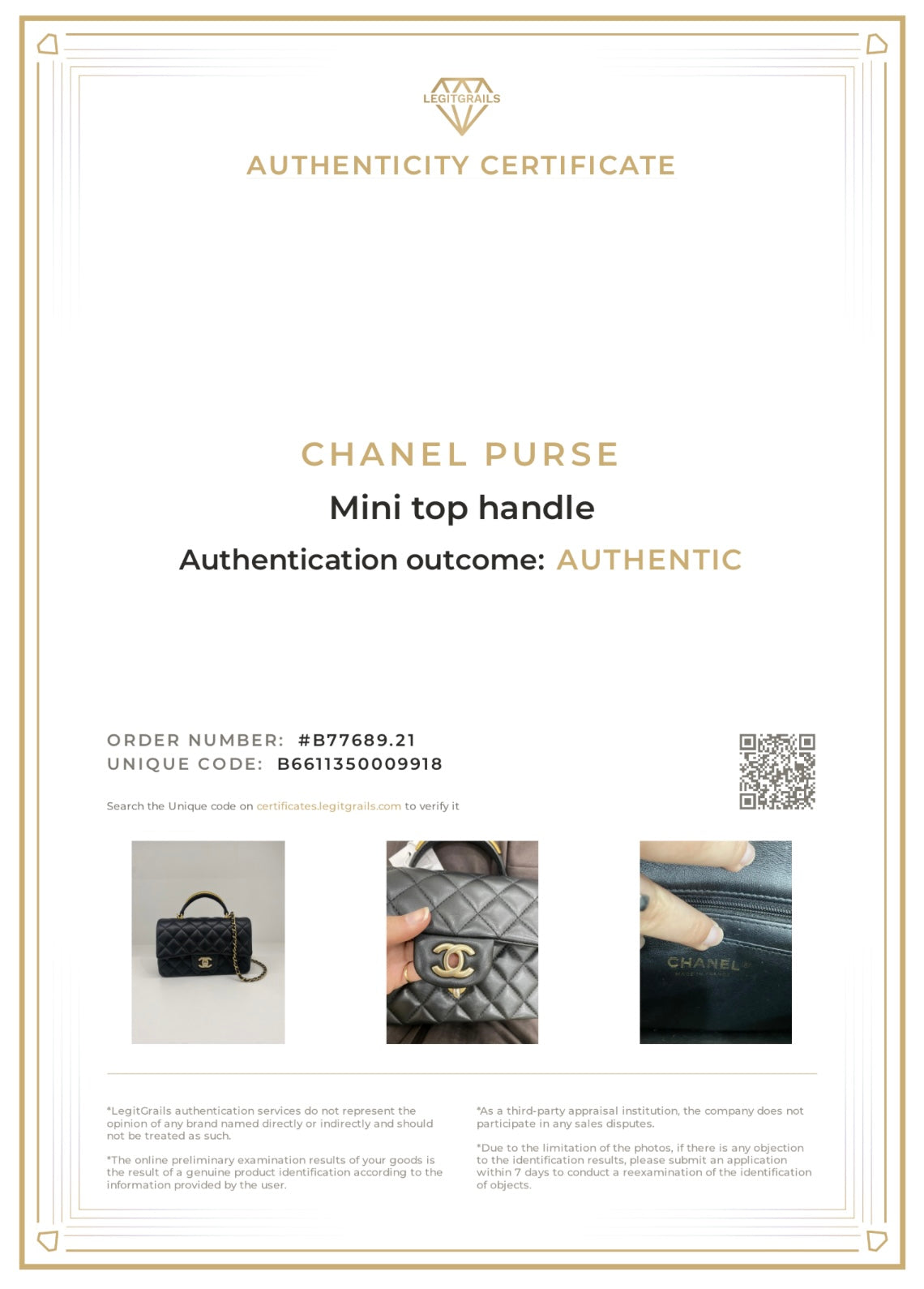 Chanel Mini Black Flap Top Handle Gold Detail GHW *microchip*
