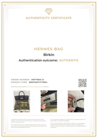 Hermès Cargo HAC Birkin 40 Military Green and Black box leather Bag