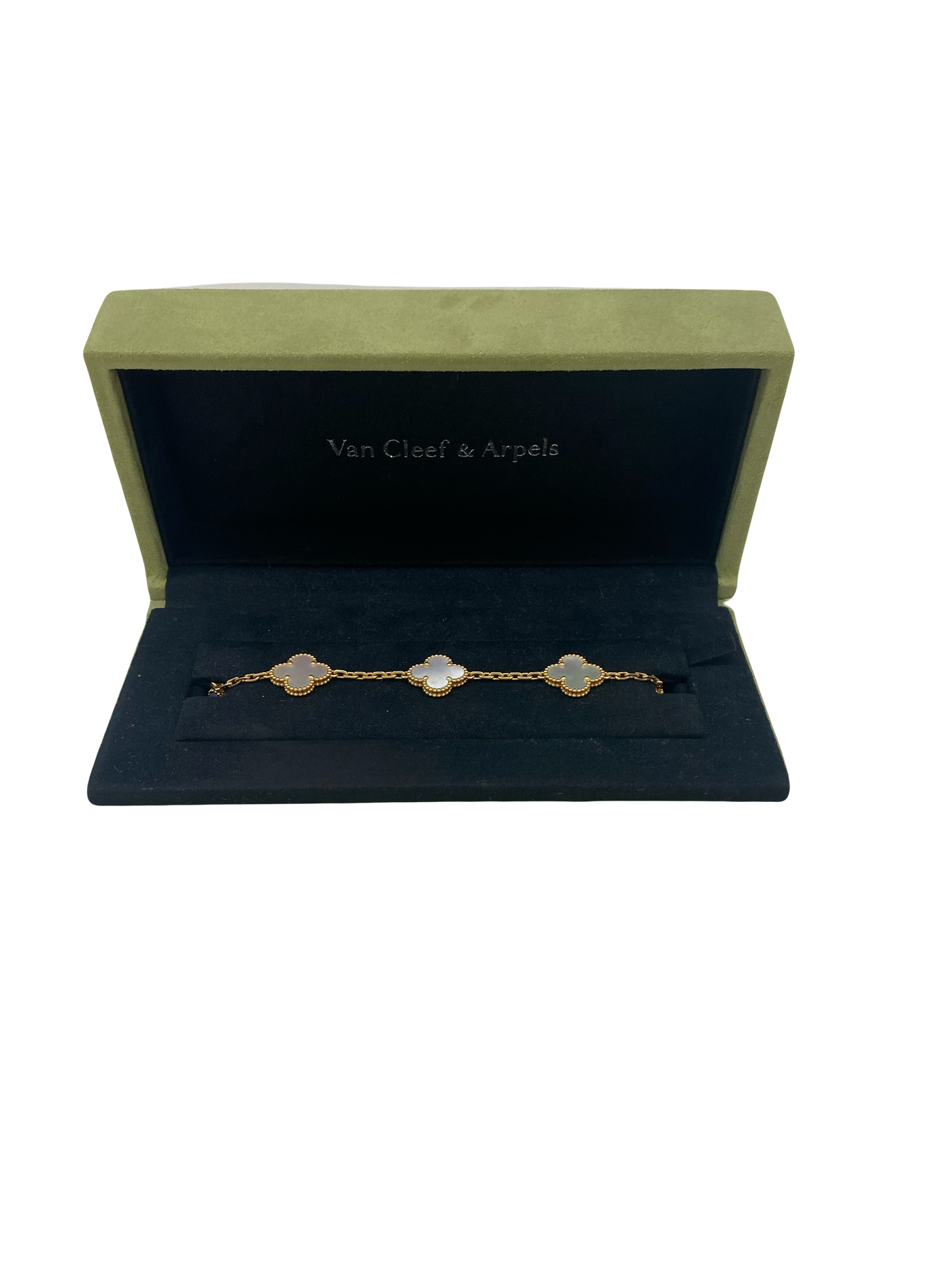 Van Cleef & Arpels Vintage Alhambra bracelet, 5 motifs MOP GHW