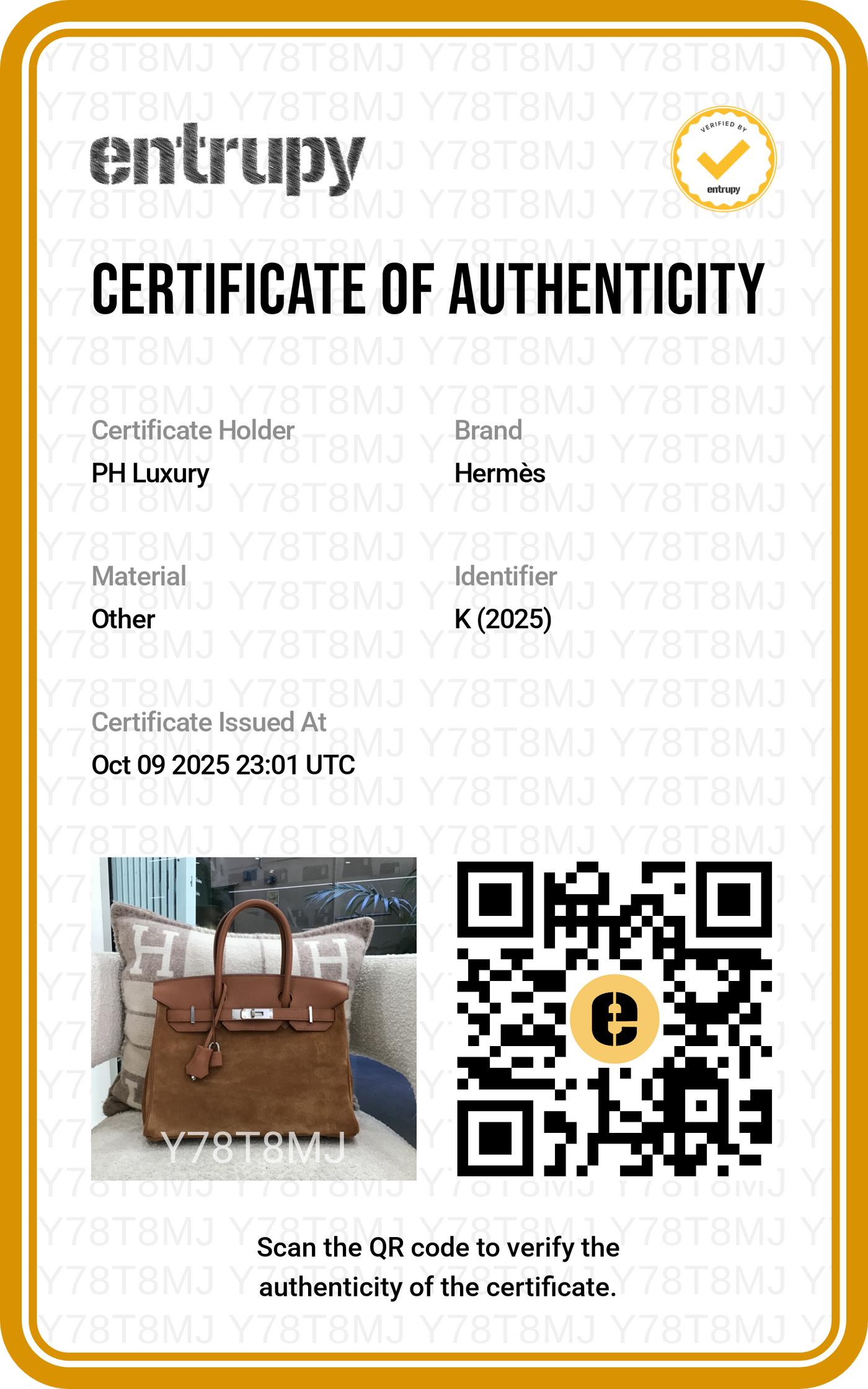 Hermès Birkin 30 Grizzly/ Gold Swift PHW