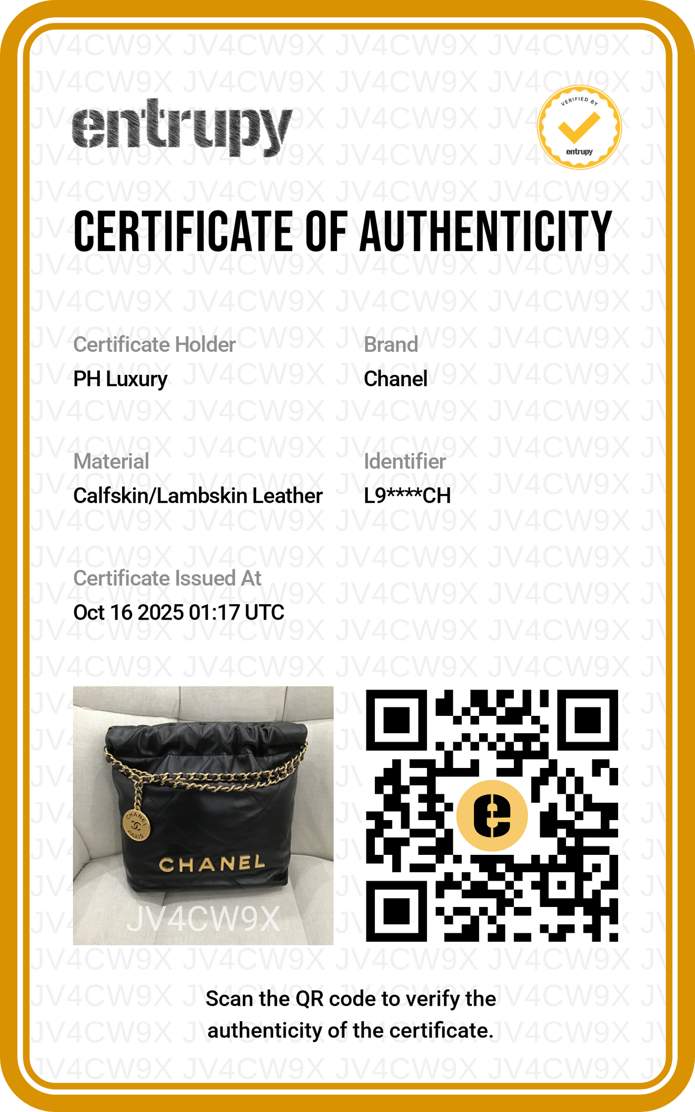 Chanel 22 Mini Black GHW