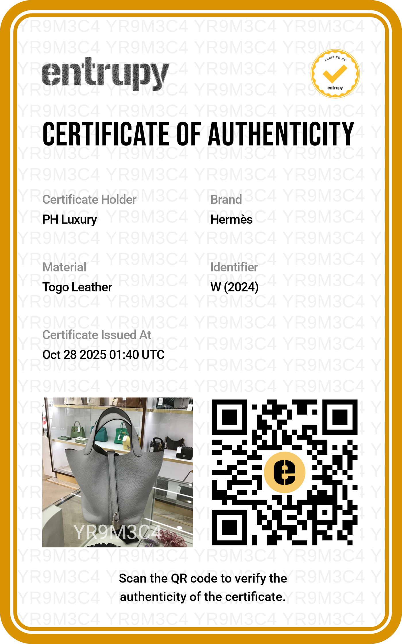 Hermes Picotin 18 Togo Bleu Pale PHW