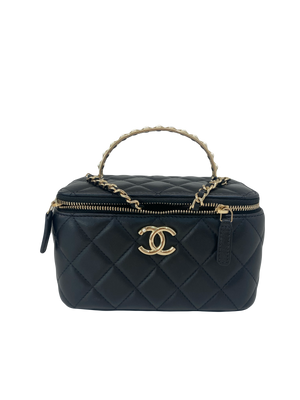 Chanel Vanity Black Pearl Detail