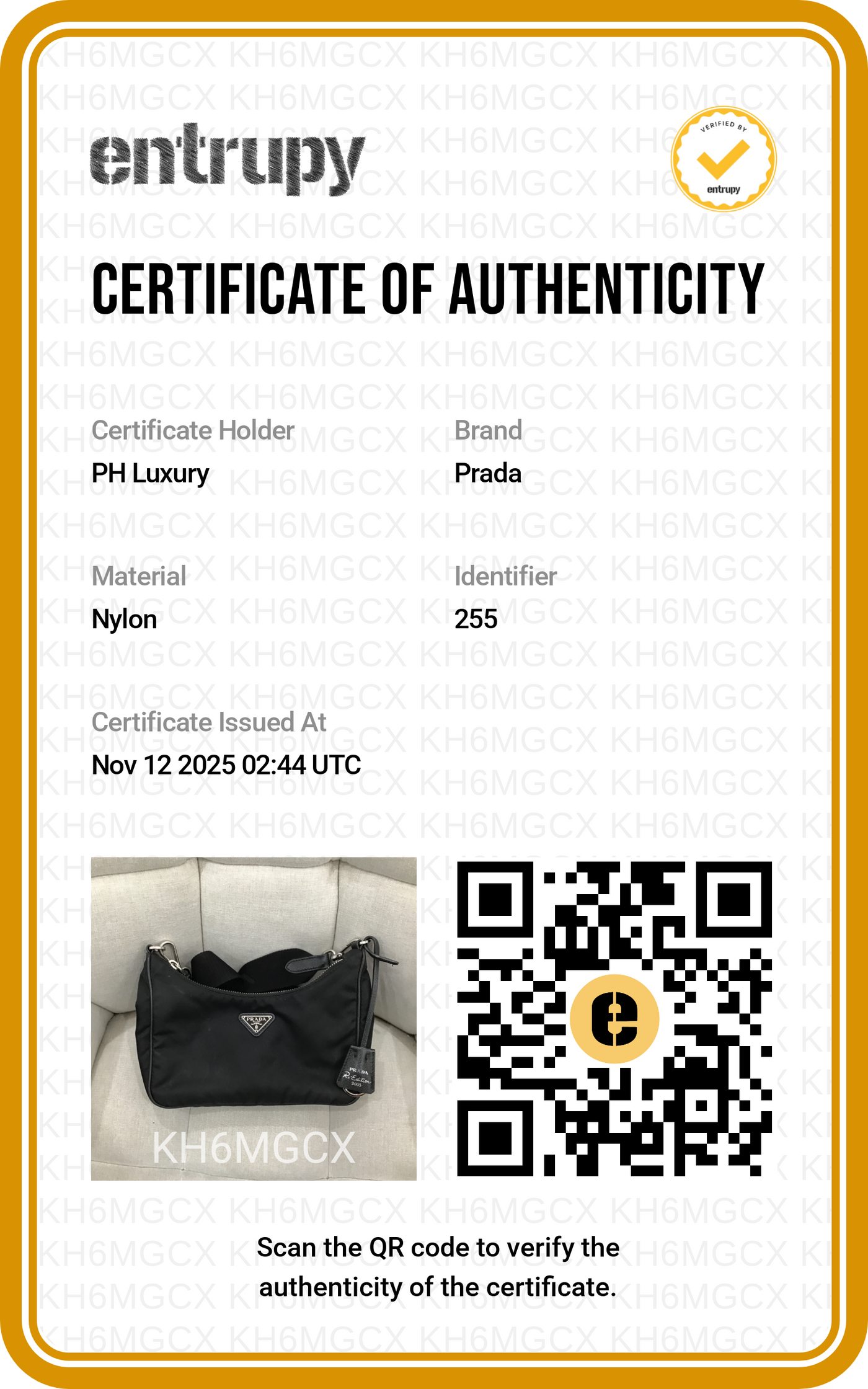 Prada Re-edition Nylon Black SHW