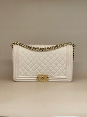 Chanel Boy Large Light Pink GHW