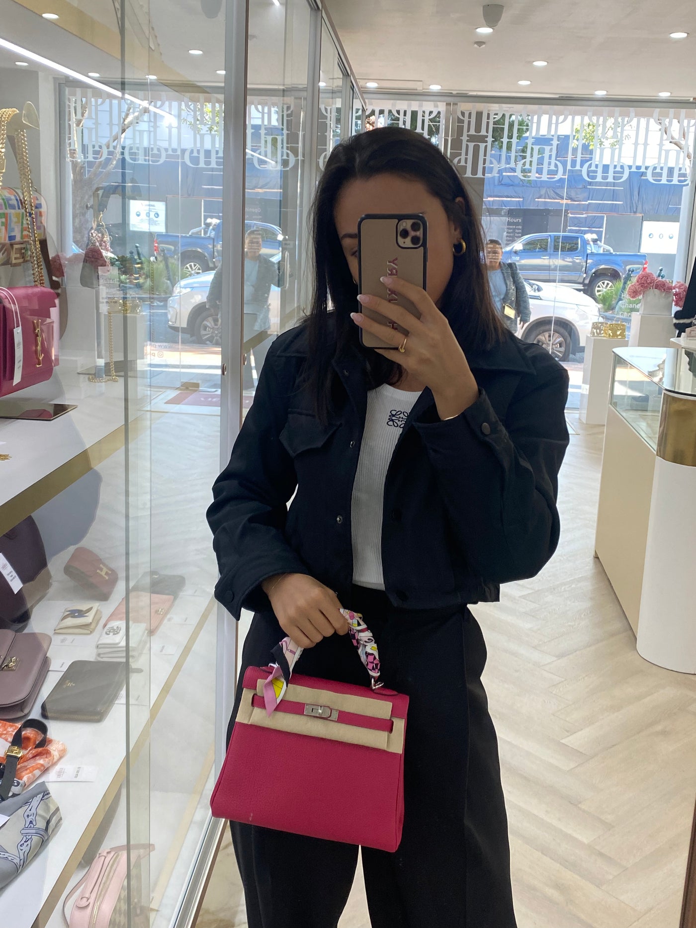 Hermes Kelly 25 Framboise PHW