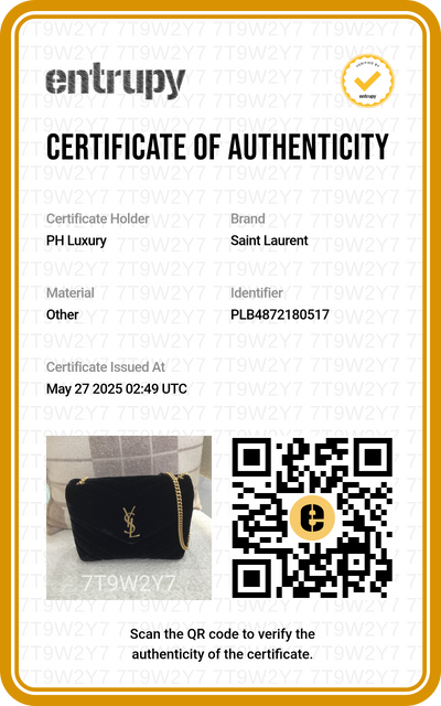 Saint Laurent Velvet LouLou Bag Black GHW