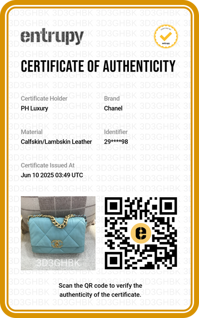 Chanel 19 Small Baby Blue