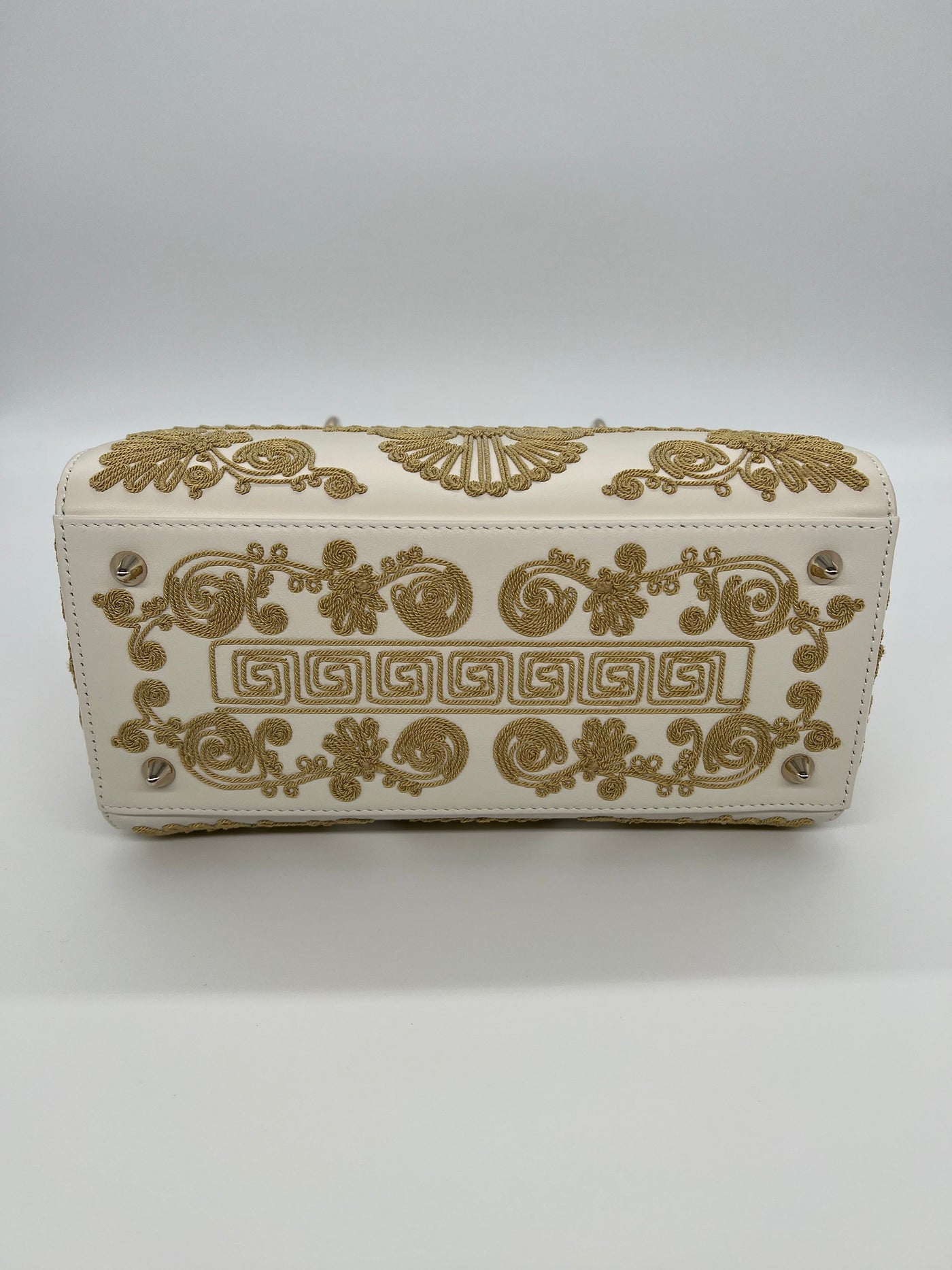 Dior Lady Dior - Medium - Latte Leather with Embroidery