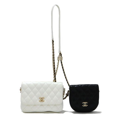 Chanel Double Crossbody bags - White & Black