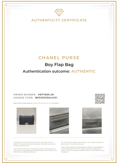 Chanel Boy Bag Chevron Grey Lambskin CGHW