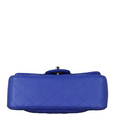 Chanel Classic Flap Rectangle Mini - Blue SHW (OE)