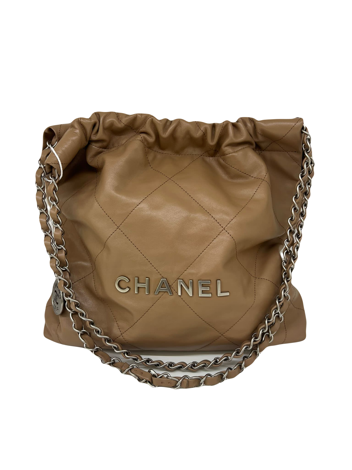 Chanel 22 small caramel SHW