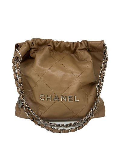 Chanel 22 small caramel SHW