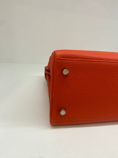 Hermes Kelly 32 Togo - Capucine PHW