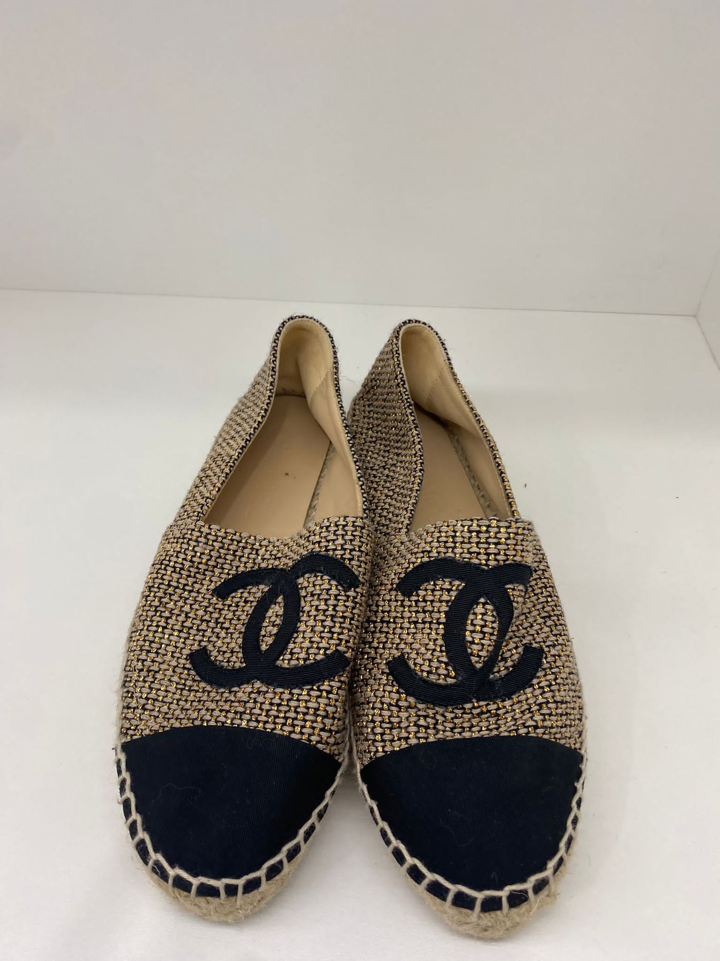 Chanel Canvas Espadrilles - Size 38