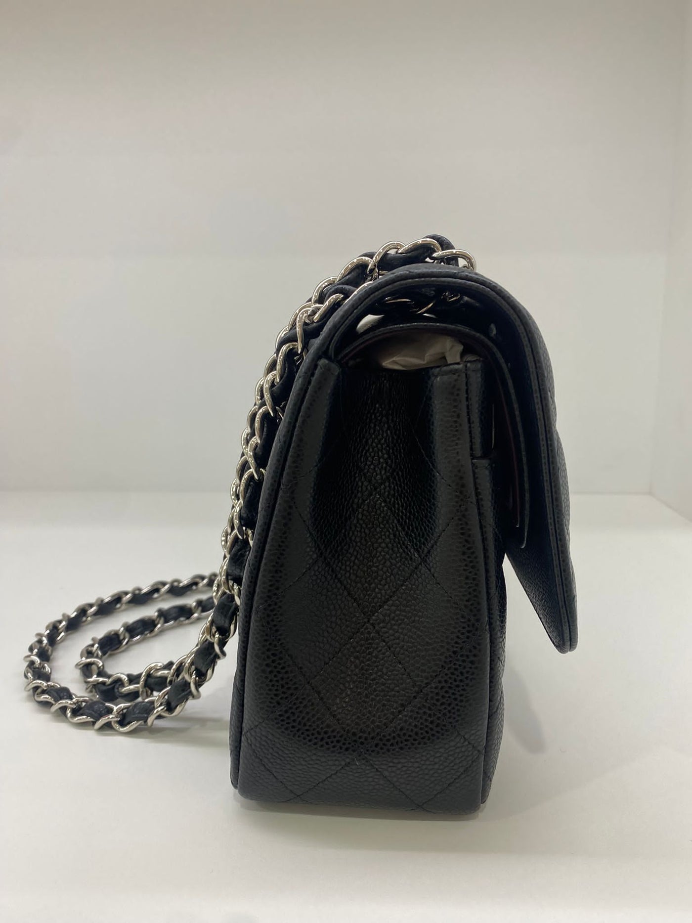 Chanel Large Jumbo Classic Flap Black - Black SHW Caviar Leather