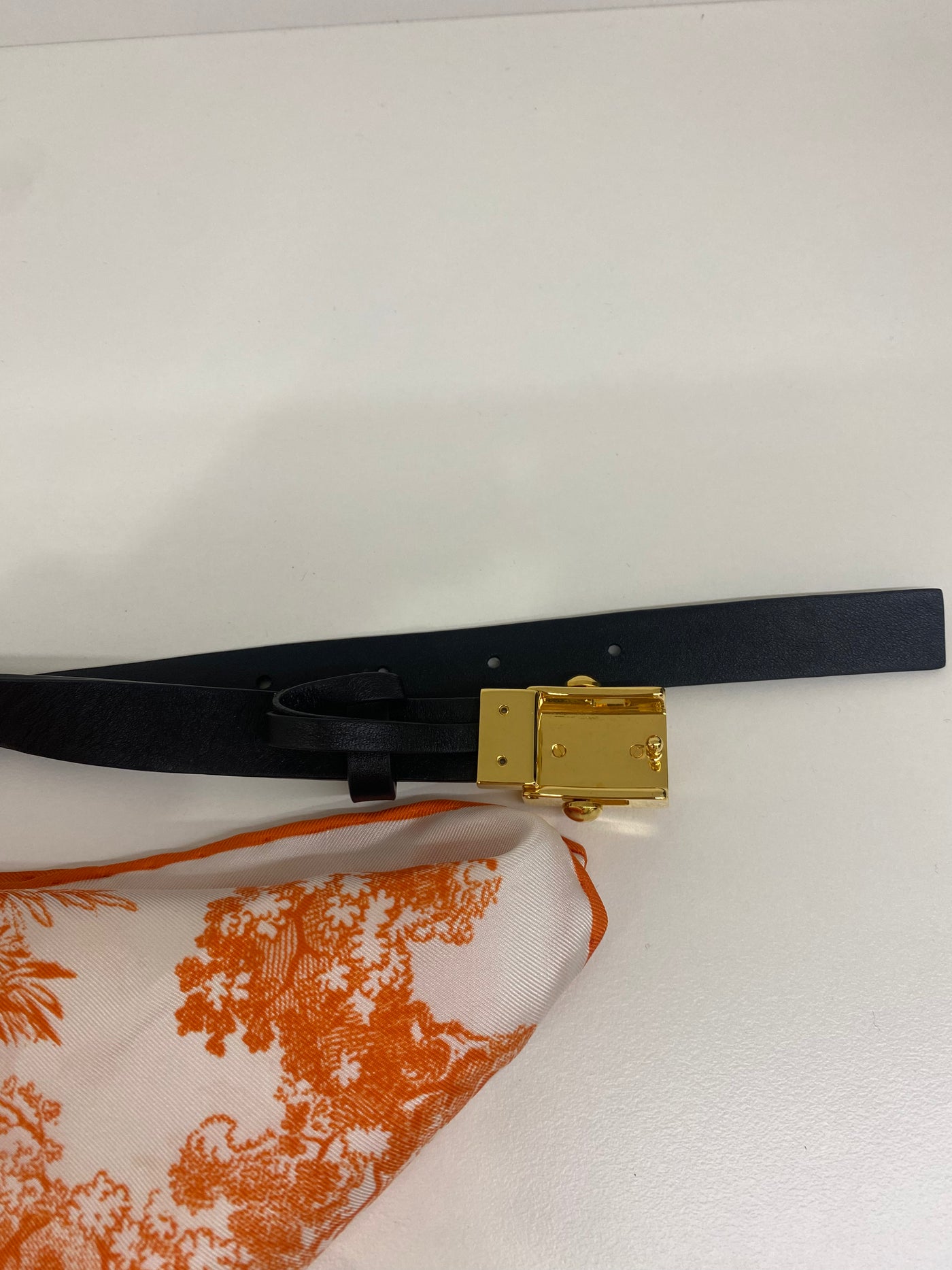 Christian Dior Scarf Top/belt Orange