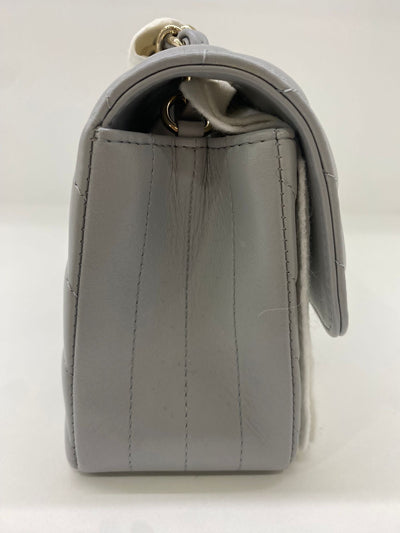 Chanel Mini Classic Flap bag - Grey CGHW