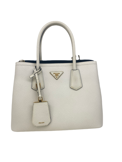 Prada Saffiano Tote Cream GHW