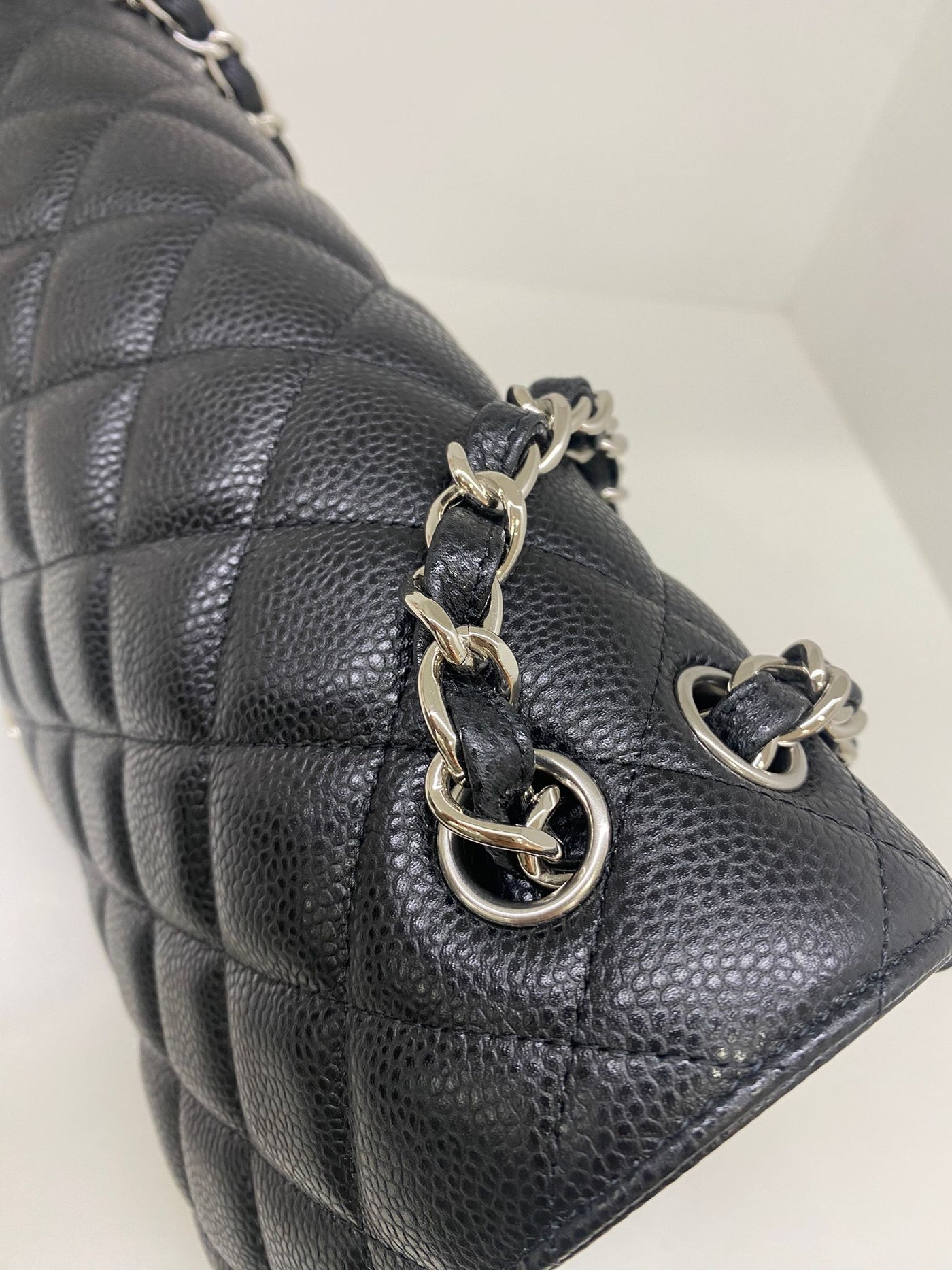 Chanel Large Jumbo Classic Flap Black - Black SHW Caviar Leather