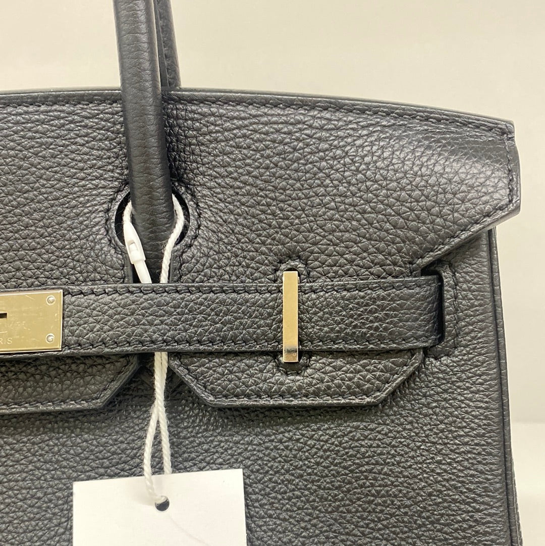 Hermes Birkin 25 Togo Gris Perle GHW Handbag, Y Stamp, 2020