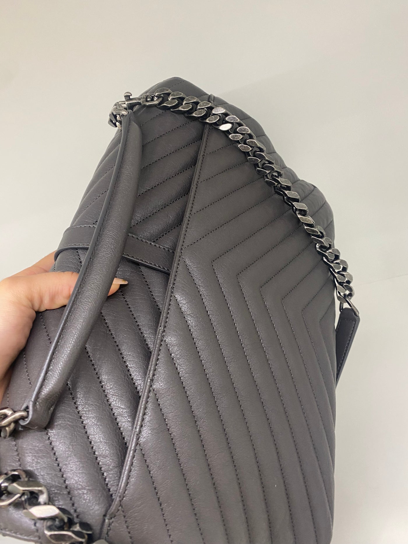 YSL Large Grey College