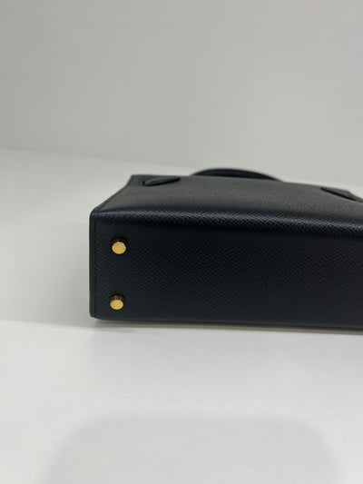 Hermes Mini Kelly Black GHW 2023