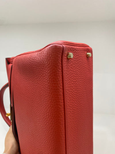 Hermes Kelly 32 Vermillion Togo GHW