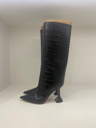 Amina Muaddi Boots 38.5 Black