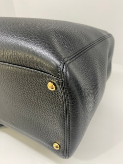 Chanel Executive Cerf Tote XL Black GHW