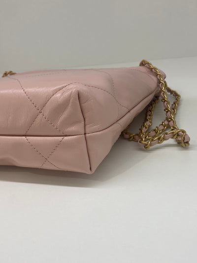 Chanel Pink Calfskin Small 22 Bag