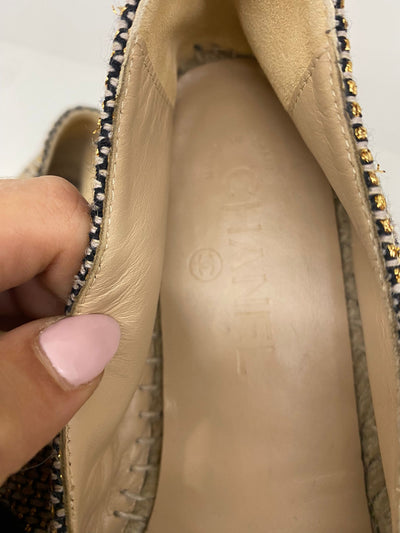 Chanel Canvas Espadrilles - Size 38